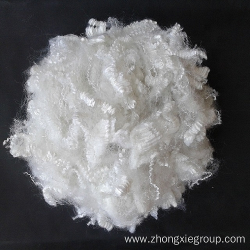 7D White hollow siliconized polyester fiber